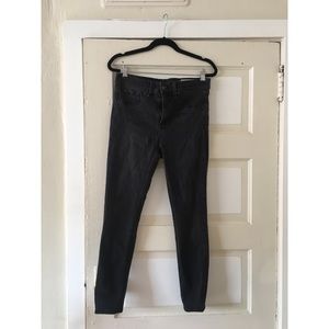 rag & bone black ankle jeggings, size 29